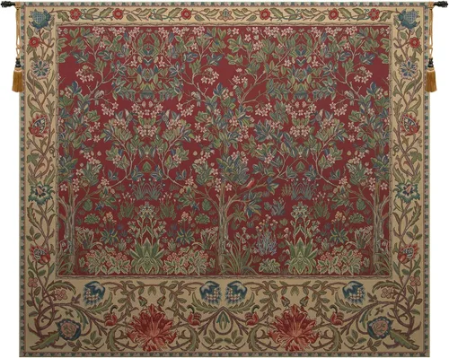 Miniatura 16 de Charlotte Home Furnishings Inc - Tapiz belga mediano para colgar en la pared Acanthus III Decoración de pared inspirada en la naturaleza 33 x 40