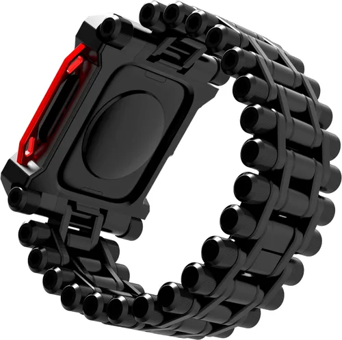 Miniatura 5 de Element Case Correa de reloj Black Ops para Apple Watch Series 7/8 (1.772 pulgadas), resistente, audazmente única, correa de reloj de metal