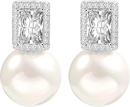 Aro de plata de ley 925 seleccionado a mano, calidad AAA+ de 7.5 a 0.315in, perlas cultivadas en agua dulce blancas, joyería para mujeres y niñas,