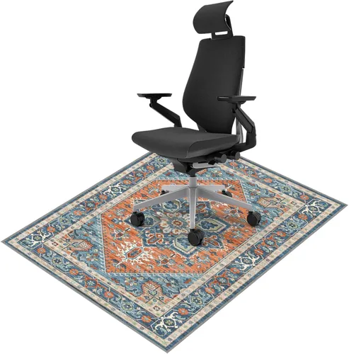 Miniatura 11 de Vicview - Tapete vintage para silla de oficina para suelo de madera dura, 36 x 48 pulgadas, tapete antideslizante para debajo del escritorio