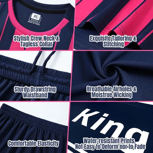 Miniatura 3 de Camisetas de fútbol personalizadas para hombres, mujeres, niños, camisetas de fútbol personalizadas, pantalones cortos, uniformes
