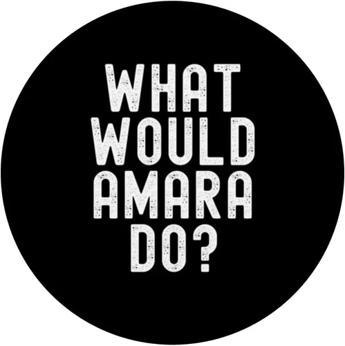 Miniatura 3 de ¿Qué haría Amara? PopSockets con nombre personalizado sarcástico divertido PopGrip intercambiable