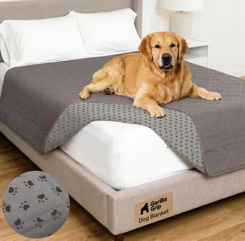 Miniatura 16 de GORILLA GRIP® Manta impermeable para perro, funda de sofá a prueba de fugas para perros, parte trasera de agarre de silicona, protege el sofá