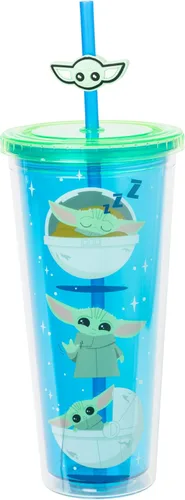 Miniatura 27 de Silver Buffalo Disney Una Loca Aventura de Goofy con Goofy, Max Goof, Roxanne y Bobby Zimuruski - Vaso de plástico para bebidas frías con tapa