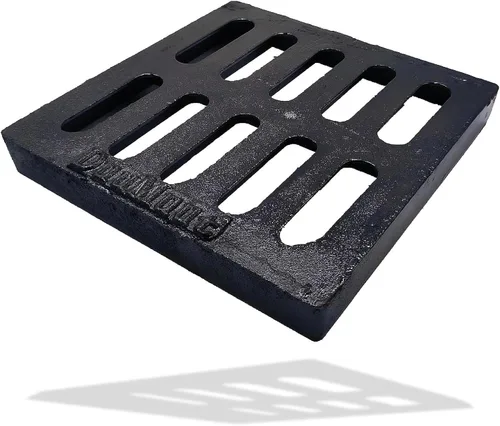 Rejilla de drenaje de hierro fundido de 9 x 9 pulgadas para lavabo de captura NDS, clase B, 28100 libras, cubierta de canal de entrada de alta