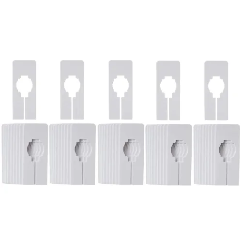 Miniatura 2 de NAHANCO QSDWBLANK50, Divisores rectangulares blancos de tamaño de ropa, en blanco, kit de 50