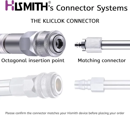 Miniatura 2 de Hismith Consolador de silicona con puño de 8.5 pulgadas para máquina sexual premium con sistema KlicLok, longitud insertable de 8 pulgadas, diámetro