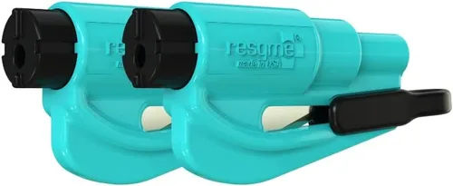 Miniatura 17 de resqme Llavero de emergencia compacto original, herramienta de escape de coche, cortador de cinturón de seguridad y rompevanas, fabricado en Estados