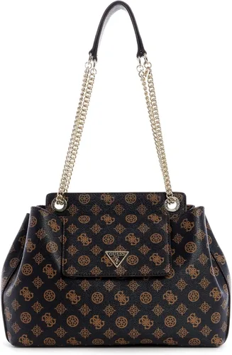 Miniatura 5 de GUESS Nichel Logo Satchel Bolsa de mano y cartera Set - NaturalRojo