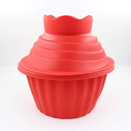 Moldes gigantes para cupcakes, aptos para lavavajillas, moldes de silicona para cupcakes, antiadherentes, juegos de horneado jumbo para decoración