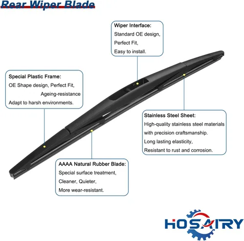 Miniatura 4 de Juego de limpiaparabrisas trasero para Honda CRV 2007-2011, para Acura MDX 2014-2020, para Nissan Murano 2009-2010, para INFINITI EX35 EX37 QX50