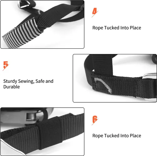 Miniatura 4 de NewDoar - Bloqueador de pie elevado para escalada en roca y montañismo, dispositivo de escalada Izquierda Negro