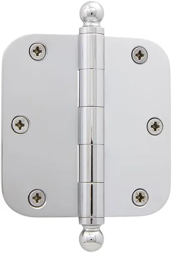 Miniatura 75 de Grandeur Hardware 824304 Bisagra residencial con punta de bellota de 3.5 pulgadas con esquinas de radio de 5/8 pulgadas en peltre antiguo