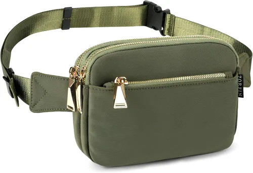 Miniatura 51 de ZORFIN Riñonera para mujeres y hombres, riñonera de moda con correa ajustable para exteriores, entrenamiento, viajes, casual, correr, senderismo