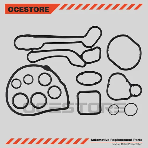 Miniatura 2 de OCESTORE 55354071 Kit de juntas de enfriador de aceite de motor compatible con CR UZE G3 Astra Aveo AVEO5 Kit de reparación de juntas de enfriador
