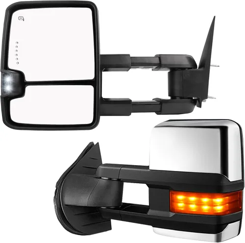 Miniatura 12 de YITAMOTOR Espejo de Remolque Compatible con 2014 2015 2016 2017 2018 Silverado 1500 2500 3500 Avalanche Tahoe Suburban, GMC Sierra Yukon, Telescopio