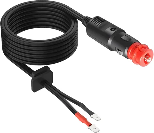 Miniatura 2 de Enchufe de alimentación para enfriador termoeléctrico de 12 voltios, repuesto de 12 V, piezas de enfriador Coleman de 9.8 pies con fusible de 15 A