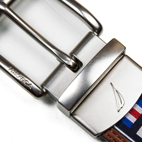 Miniatura 4 de Nautica Cinturón reversible para hombre con patrón de bandera