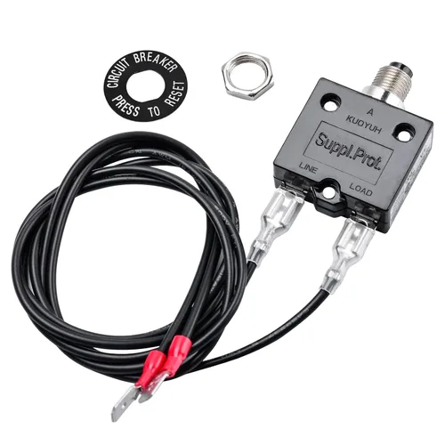 Miniatura 3 de Interruptor de botón pulsador de 3 amperios, probador de fusibles briidea Restablecimiento manual 32V, protección de bajo voltaje