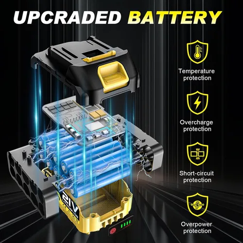 Miniatura 6 de Sierras de poste eléctricas 2 en 1 para recortar árboles, mini motosierra inalámbrica de 8 pulgadas con poste de extensión, motor sin escobillas