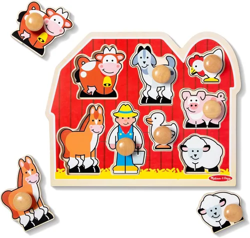Miniatura 4 de Melissa & Doug - Rompecabezas jumbo de granja con pomos
