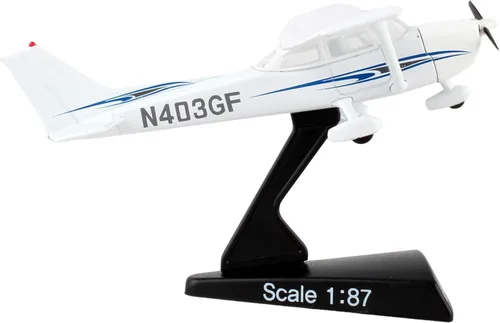 Miniatura 6 de Postage Stamp Cessna 172 Skyhawk® modelo de avión fundido a presión a escala 1:87, coleccionable de metal fundido a presión con licencia