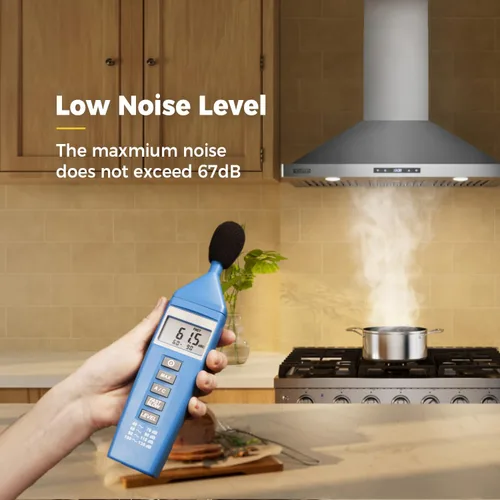 Miniatura 5 de Empava Campana extractora de pared con conductos o sin conductos de 36 pulgadas, ventilación de estufa de escape de cocina con motor de aluminio