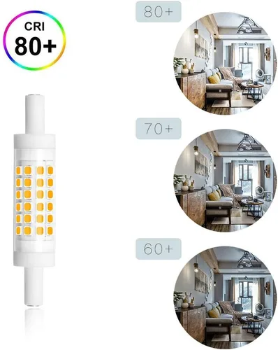 Miniatura 6 de Bonlux Bombilla LED R7S regulable de 3.071 in - Reflector LED J78 T3 R7S de doble extremo - 5 W (equivalente a bombilla halógena de 45 W) blanco