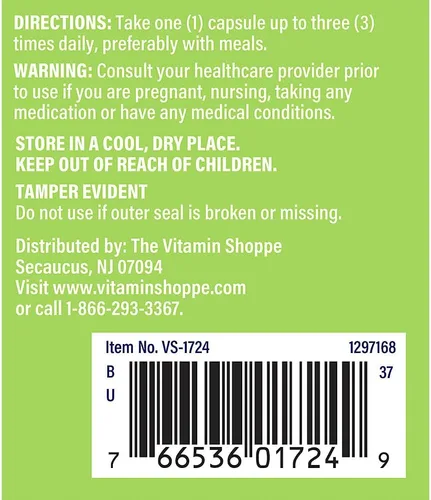 Miniatura 3 de The Vitamin Shoppe Cardo mariano 175 mg - Apoyo a la salud hepática, desintoxicación y protección antioxidante (100 cápsulas)