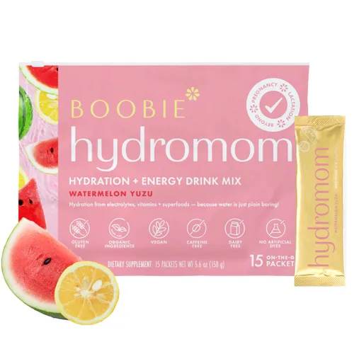 Miniatura 16 de Boobie Hydromom Mezcla de bebida de superalimento con electrolitos, Limonada de frambuesa azul Refrescante impulso de energía e hidratación