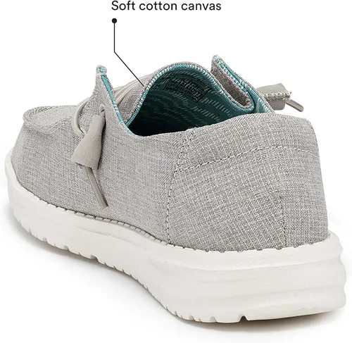 Miniatura 6 de Hey Dude - Mocasines Wendy de tela chambray para mujer