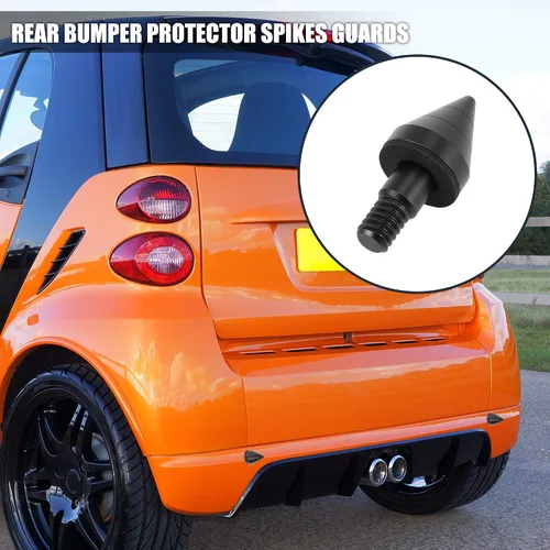 Miniatura 2 de X AUTOHAUX Protector de parachoques delantero trasero negro anti colisión aleación de aluminio guardias cola afinación parte para Mercedes-Benz