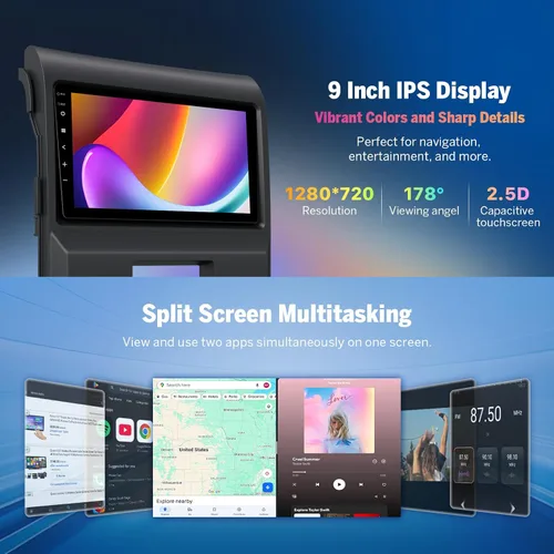 Miniatura 5 de Eonon Estéreo de coche de 9 pulgadas 4+64G para Ford F150 (2009-2014), Android 14 inalámbrico CarPlay y Android Auto, Bluetooth 5.4, pantalla táctil