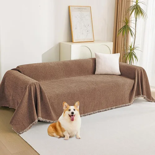 Miniatura 19 de MYSKY HOME - Funda de sofá bohemia supersuave para sofá de 2 a 3 plazas, funda de sofá de jacquard negro, para sofá biplaza y futón, funda para sofá