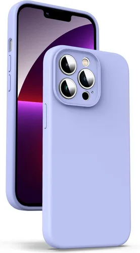 Miniatura 88 de Supdeal Funda de silicona líquida para iPhone 12 Pro Max, [protección de cámara] [antihuellas dactilares] [carga inalámbrica] Funda protectora de 4