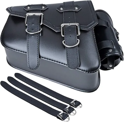 Miniatura 7 de Bolsa de equipaje para asiento monoplaza + correas de montaje para Harley Sportster XL883 XL1200