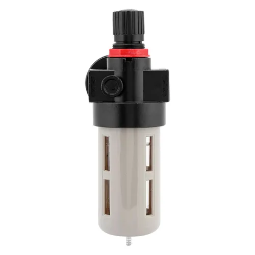 Miniatura 9 de Kadimendium Pequeño 2000 1/4in BFr 2000 Unidad de tratamiento de gas de fuente de aire Regulador de presión de filtro con indicador 26x8x8
