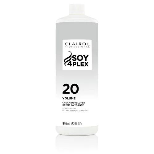 Clairol Professional Crème Permanente 20 Volume Hair Developers | For Coloring, Lightening & Lifting with Deep Conditioning Formula | Packaging May