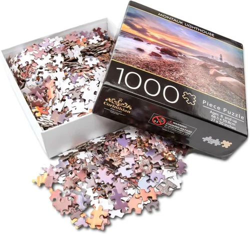 Miniatura 3 de Montauk - Rompecabezas de 1000 piezas para adultos, parques nacionales escénicos, paisaje oceánico, playa, un juego educativo y divertido
