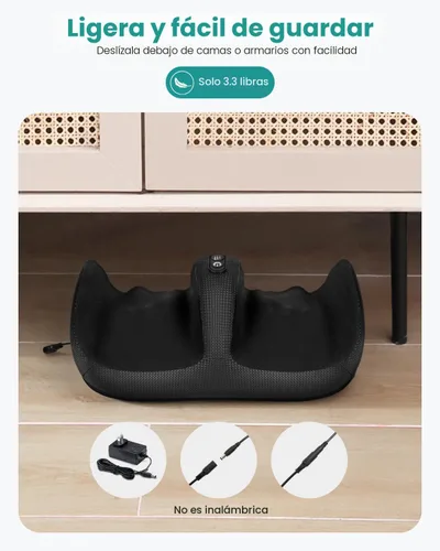 Miniatura 8 de Nekteck Masajeador de pies con calor y rodillo para pies, masajeador Shiatsu de pantorrilla y pierna para circulación y alivio del dolor