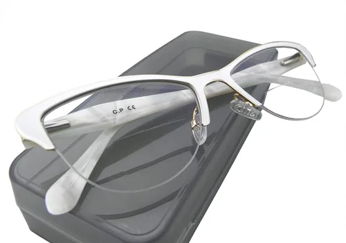 Miniatura 3 de Circleperson Gafas de lectura con diseño de ojo de gato para mujer, bisagras de resorte, media montura