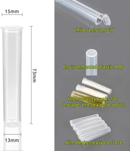 Miniatura 2 de SKMZ - Tubos de plástico vacíos transparentes de 0.0 fl oz y 0.0 fl oz cartuchos de embalaje con tapas superiores para proteger a los niños
