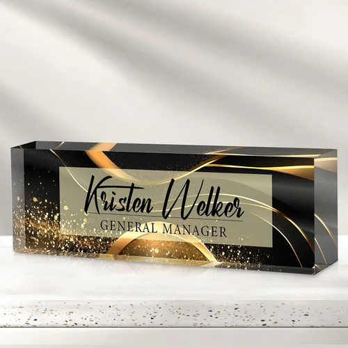 Miniatura 35 de Placa de nombre de oficina personalizada para escritorio, placa de nombre de escritorio, regalos personalizados para compañeros de trabajo, jefe