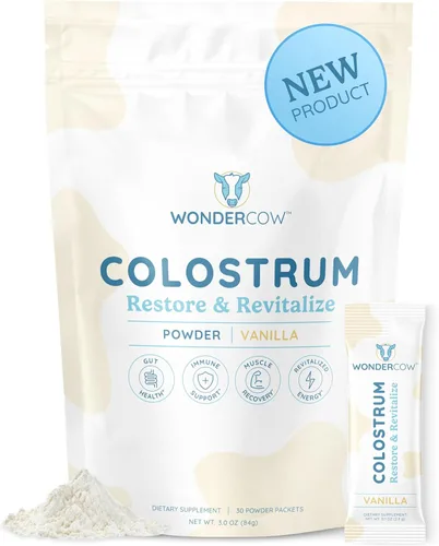 Miniatura 11 de WONDERCOW Polvo de Suplemento de Calostro para la Salud Intestinal, Apoyo Inmunológico, Recuperación Muscular y Bienestar Superalimento Natural