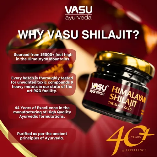 Miniatura 7 de VASU Ayurveda Himalayan Shilajit Resina 400 mg – Potenciador de energía natural probado en laboratorio con ácido fúlvico y más de 85 minerales traza