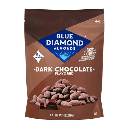 Miniatura 8 de Blue Diamond Almonds, Almendras espolvoreadas de cacao asadas al horno, 14 onzas