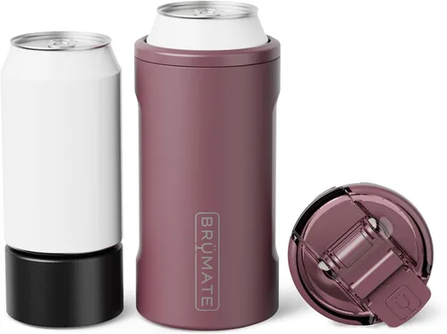 Miniatura 15 de BrüMate Hopsulator Trio - Enfriador de latas aislado 3 en 1 para latas de 12 o 16 onzas + vaso 100 % a prueba de fugas con tapa, aislado