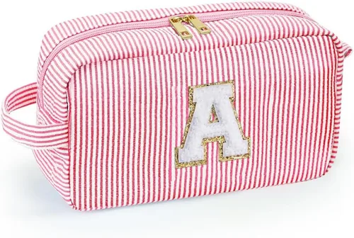 Miniatura 3 de Bonita bolsa grande de cosméticos de viaje, neceser con cremallera, bolsa de almacenamiento de maquillaje, bolsa de viaje, fiesta, boda, artículos