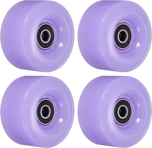 Miniatura 10 de PATIKIL Roller Skate Wheels with Bearings, Quad Skate Replacement for Double Row Skate Skateboards Indoor or Outdoor Amarillo Brillo