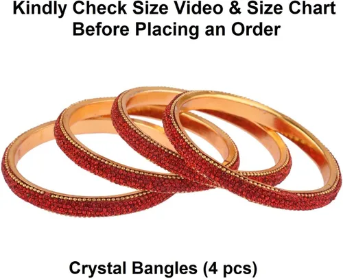 Miniatura 4 de Efulgenz Indian Bangles for Women Indian Bangle Set Bollywood Style Rhinestone Crystal Bridal Bracelet Jewelry Set for Women Girls Christmas Gifts